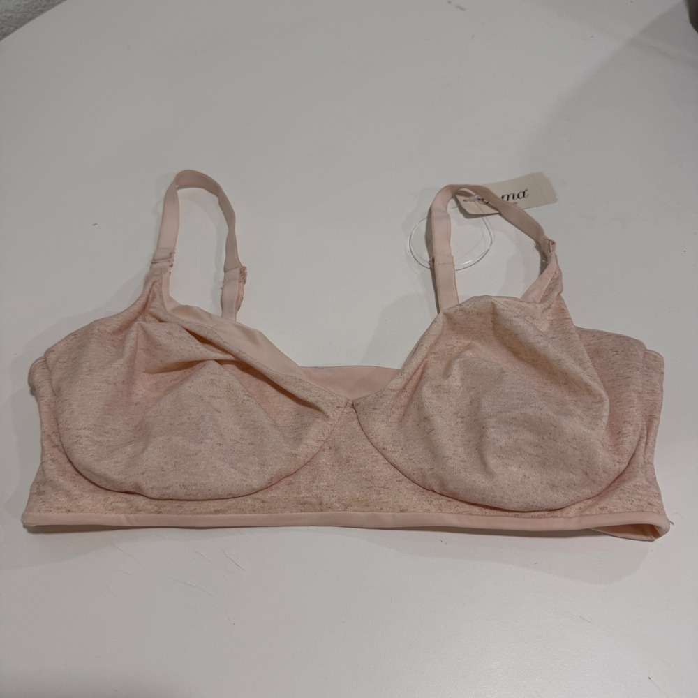 Soma Embraceable Reversible Bralette Pink Blurred Petal Heather 570296558 M